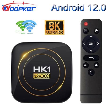 Woopker 8K TV Box Android 12 HK1 RBOX H8S Allwinner H618 Support 2 4G