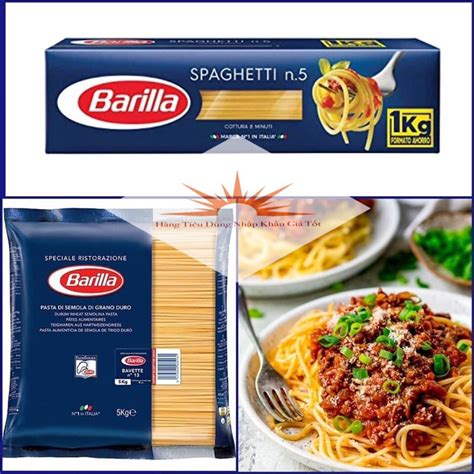 Mì Ý Spaghetti Barilla Hộp 500g Mì Ý Sợi Số 3 5các Cỡ Vừa Trung Đại