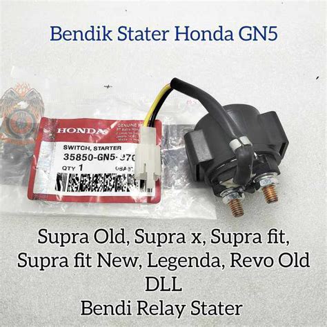 Bendik Switch Stater Honda Gn Kualitas Asli Original Honda Grand