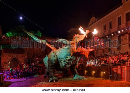 Drachenstich Festival, Furth im Wald, Upper Palatinate, Bavarian Stock Photo: 165604591 - Alamy