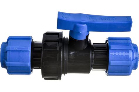 Шаровой кран ПНД - Цанга D25 мм/Цанга D25 мм компрессионный, Кран 25 ...