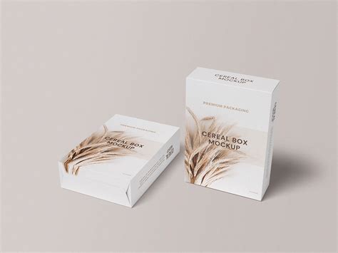 Cereal Box Packaging Mockup On Behance