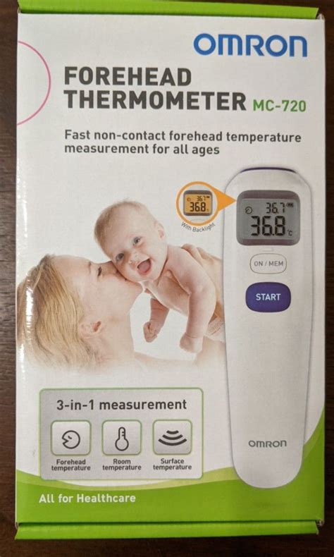 Omron Forehead Thermometer MC 720 Health Nutrition Thermometers On