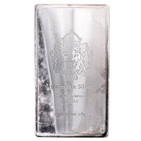 Buy 1 Kilogram Scottsdale Mint Stacker Silver Bullion Bar