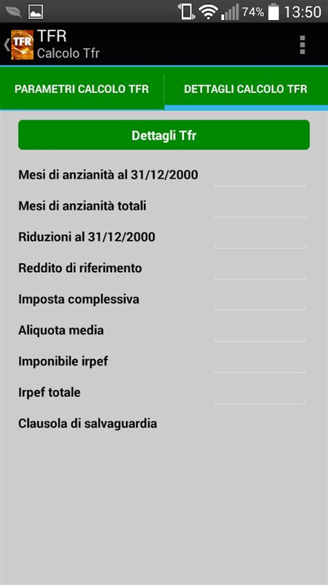 Calcolo Tfr Android Apps On Google Play