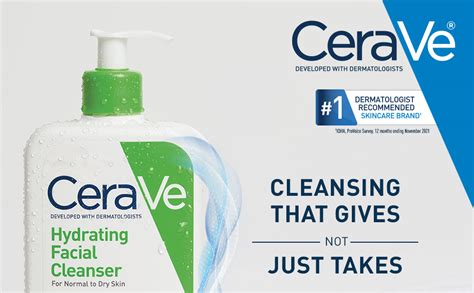 Cerave Hydrating Facial Cleanser Moisturizing Non Foaming Face Wash