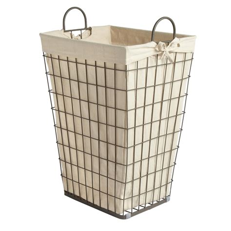 Wire Laundry Basket With Liner Design Ideas