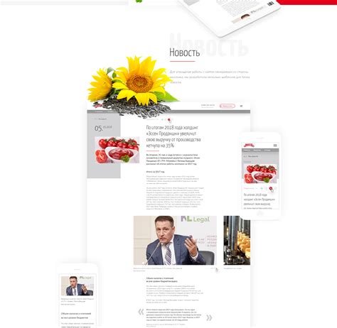 Maheev redesign of a website on Behance