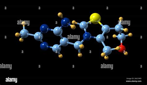 Vitamin B Molecular Model The Chemical Formula For Vitamin B Also