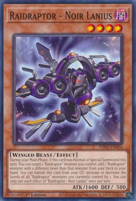 Raidraptor Noir Lanius Phantom Nightmare YuGiOh