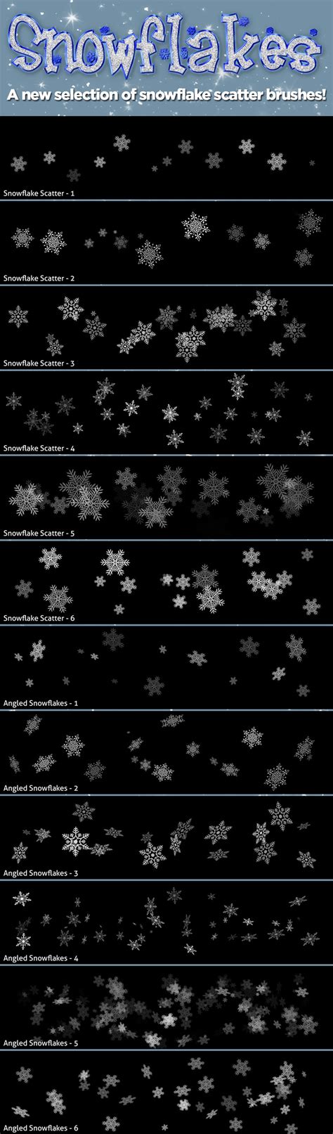 Artistry Snowflakes Brushes for Photoshop - PhotographyBB Marketplace