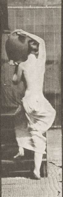 Semi Nude Woman Turning And Ascending Stairs Holding A Water Jar On Her Left Shoulder Rbm