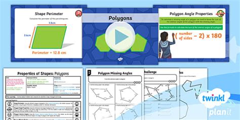 Planit Maths Y Properties Of Shapes D Shapes Lesson Pack