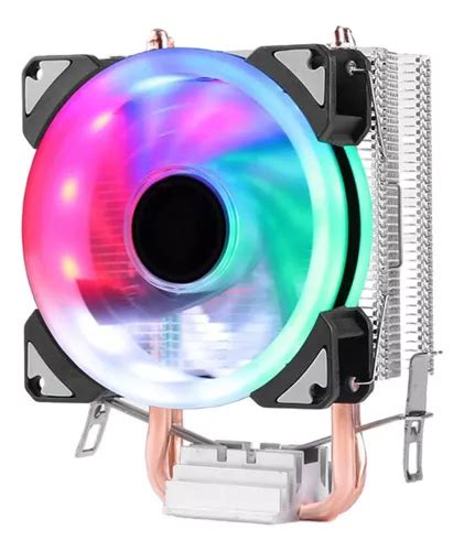 Computador Silencioso Tubo De Cobre Duplo Cpu Cooler Fan Led Tubo