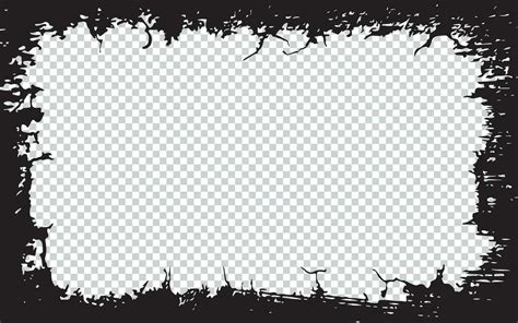 A White Square Frame With Black Paint On It Grunge Border Grunge