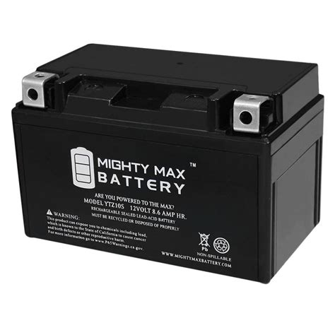 Mighty Max Battery Ytz S V Ah Replacement For Moto Atv Ytz S