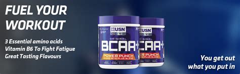 USN Power Punch BCAA Amino Acids Powder, Watermelon Flavour - 200g ...
