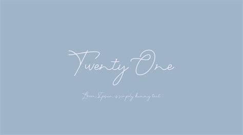 Twenty One Font Download Free For Desktop And Webfont