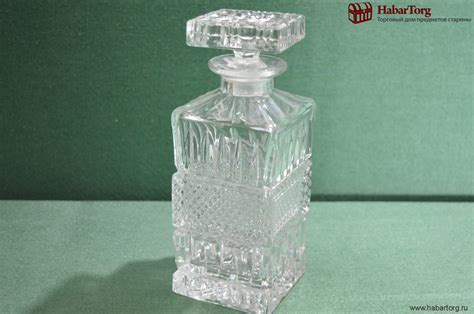 Купить Хрустальный штоф (графин) под виски. Богемия, Чехословакия, 1970 ...