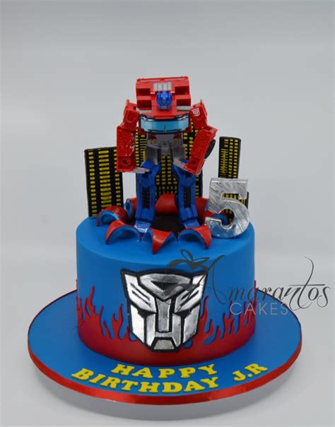 Best Optimus Prime Transformer Cake Ac Amarantos Cakes