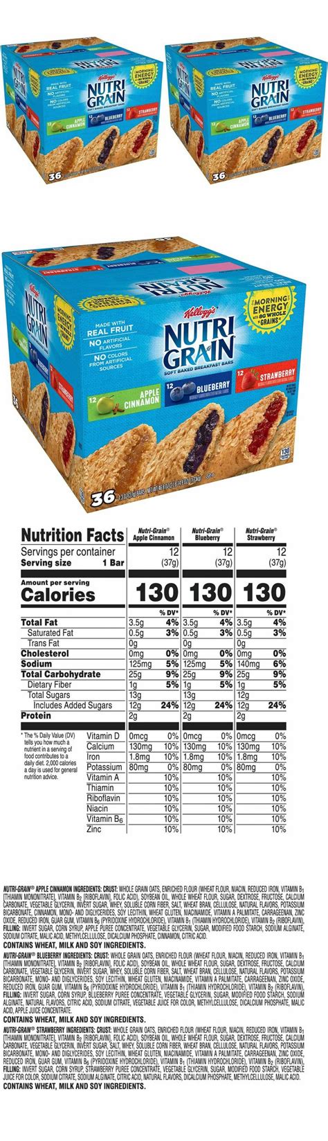 Cereals And Breakfast Foods 62717 2pack Kellogg S Nutri Grain Bars