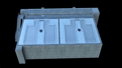 Sewage Treatment Plant 3d Model Cgtrader