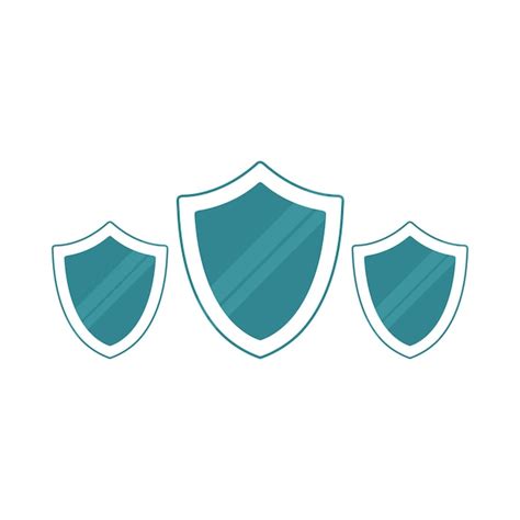 Premium Vector Shield Protection Icon Set Vector Illustration