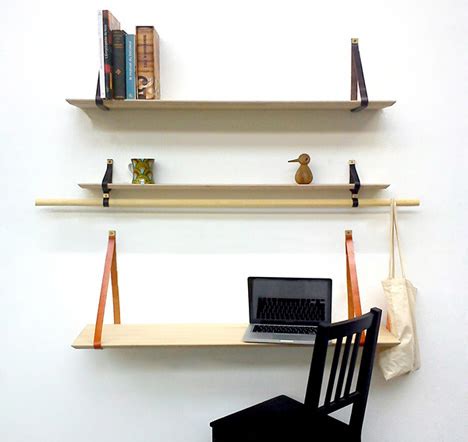 Minimalist Shelves Make Themselves Scarce When Unneeded | Designs ...