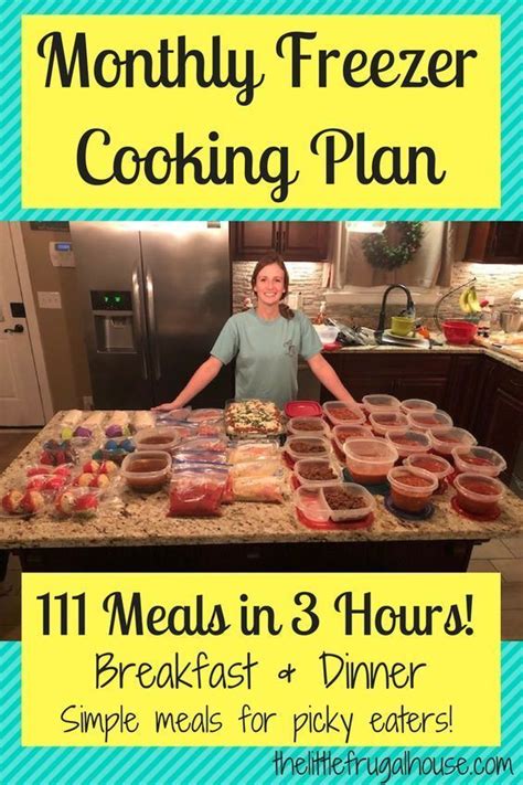 Monthly Freezer Cooking Plan Make 111 Meals In 3 Hours Freezer Crockpot Meals Freezer Meals