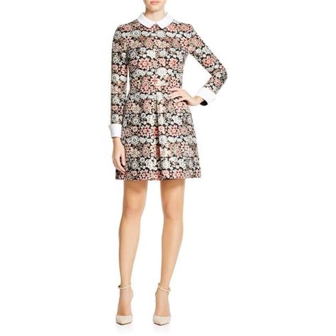 Jill Jill Stuart Collared Floral Jacquard Dress 448 Liked On