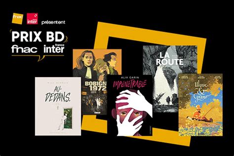 Les finalistes du Prix BD Fnac France Inter 2025 annoncés les