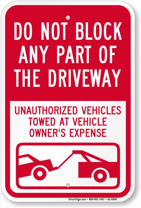 Do Not Block Driveway Signs That Work