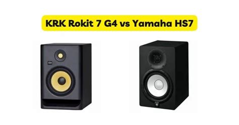 KRK Rokit 7 G4 Vs Yamaha HS7 All For Turntables