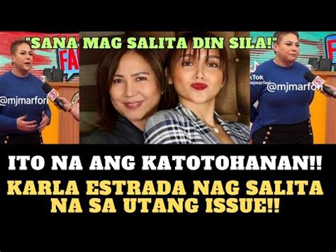 Sa Wakas Karla Estrada Nag Salita Na Sa Utang Issue Sa Pamilya Ni