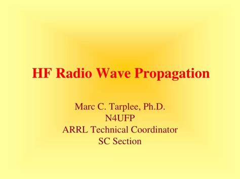 Ppt Hf Radio Wave Propagation Powerpoint Presentation Free Download Id9239716