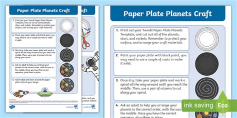 Free Paper Plate Planets Craft Teacher Made