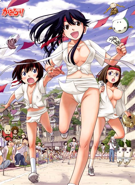 Hitotsubashi Yurie Shijou Mitsue And Saegusa Matsuri Kamichu Drawn