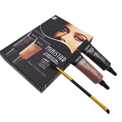 Ministar Eyebrow Gel Cream Black Brown Eyebrow Tint Nude Makeup Pomade Waterproof Tattoo With