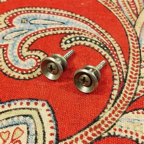 Vintage 1970 Fender Strap Buttons W Mounting Screws Reverb