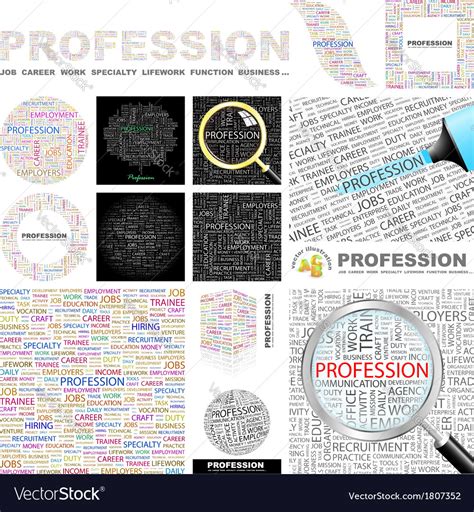 Profession Royalty Free Vector Image Vectorstock