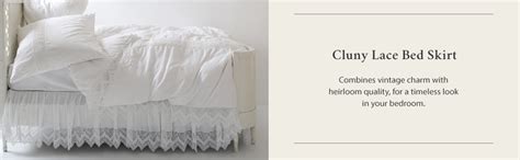 Rachel Ashwell Cluny Lace Bed Skirt Full White Home