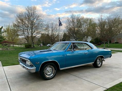 1966 Chevy Chevelle Ss True Ss 396 4 Speed Posi Marina Blue