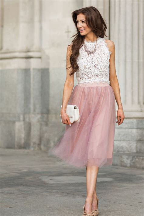 Jacqueline Dusty Rose Tulle Midi Skirt Morning Lavender Boho