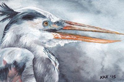 Heron Canvas Art by KAK Art & Designs | iCanvas