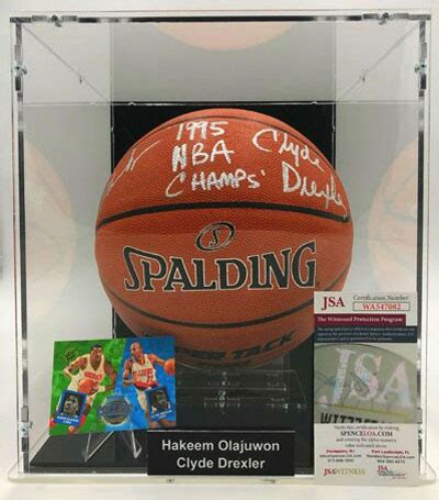 Hakeem Olajuwon Clyde Drexler Basketball Showcase Houston Rockets