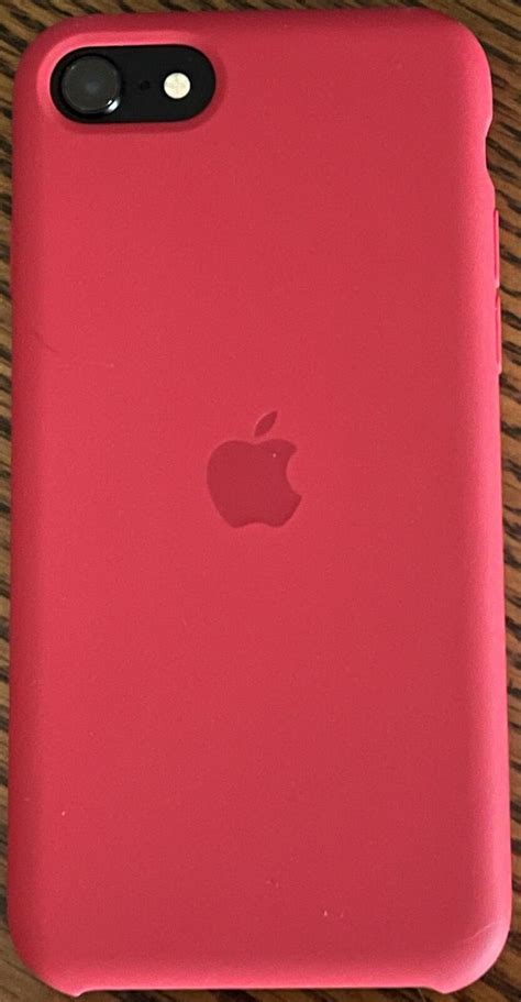 Genuine Apple Iphone 8 7 Iphone Se 2nd 3rd Gen Silicone Case Red Mn6h3zma 194253035527 Ebay