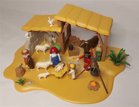 Playmobil 4884 Weihnachten Krippe Stall Jesus Maria Josef