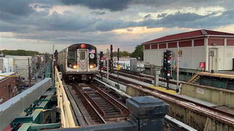 F Train Action At Avenue X Youtube