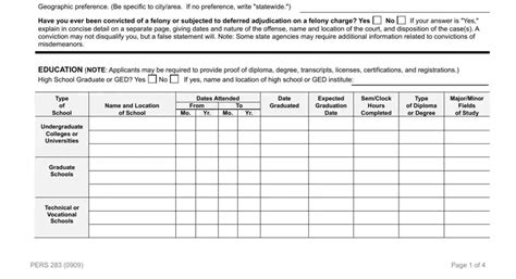 Pers 283 Form Fill Out Printable PDF Forms Online