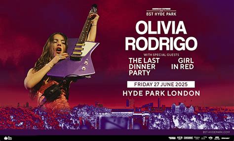 Olivia Rodrigo Ticket Gold Circle London BST 27 June 2025